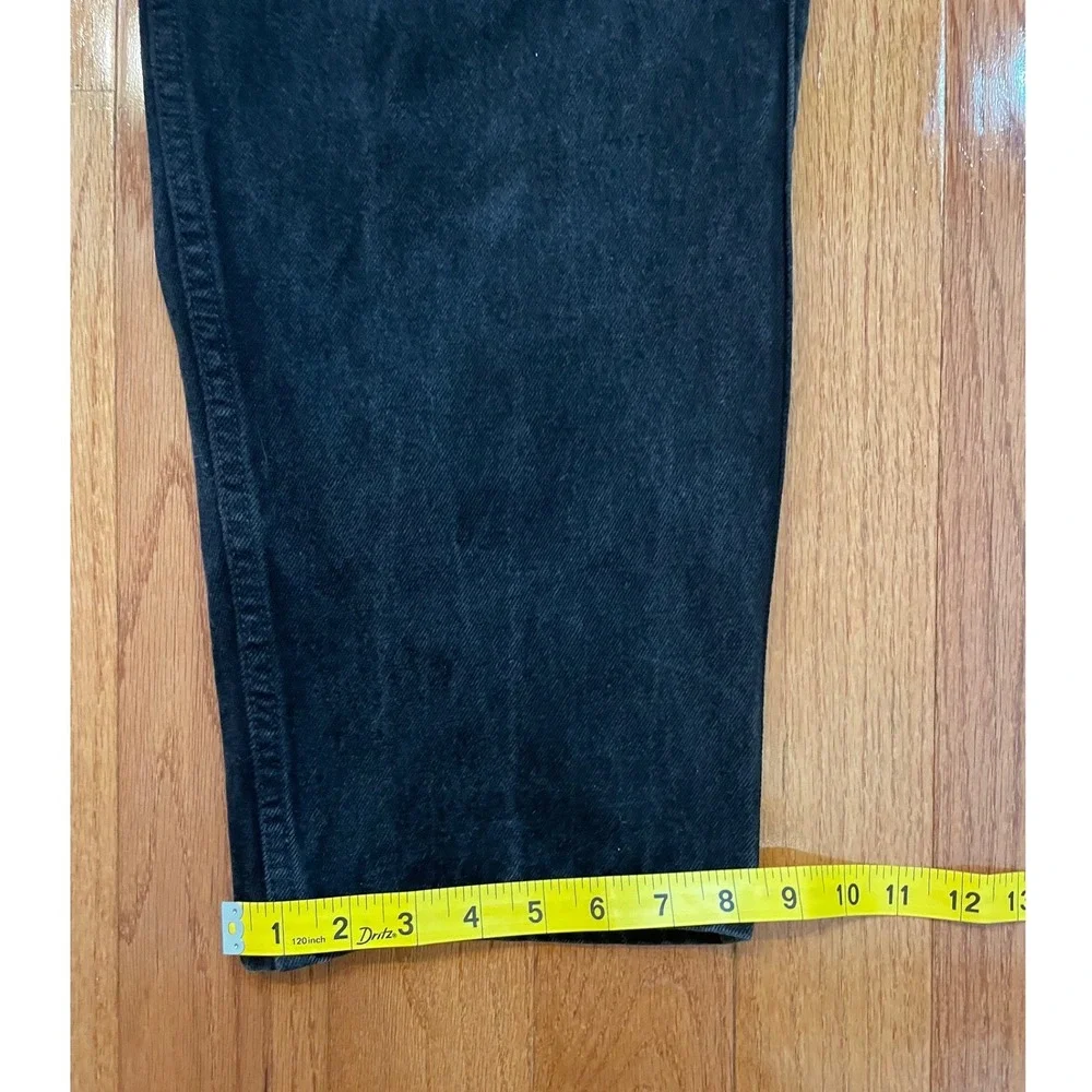 Levi's 545 Loose Jeans Mens 40x34 Black Cotton Vintage USA Orange Tab Baggy 90s